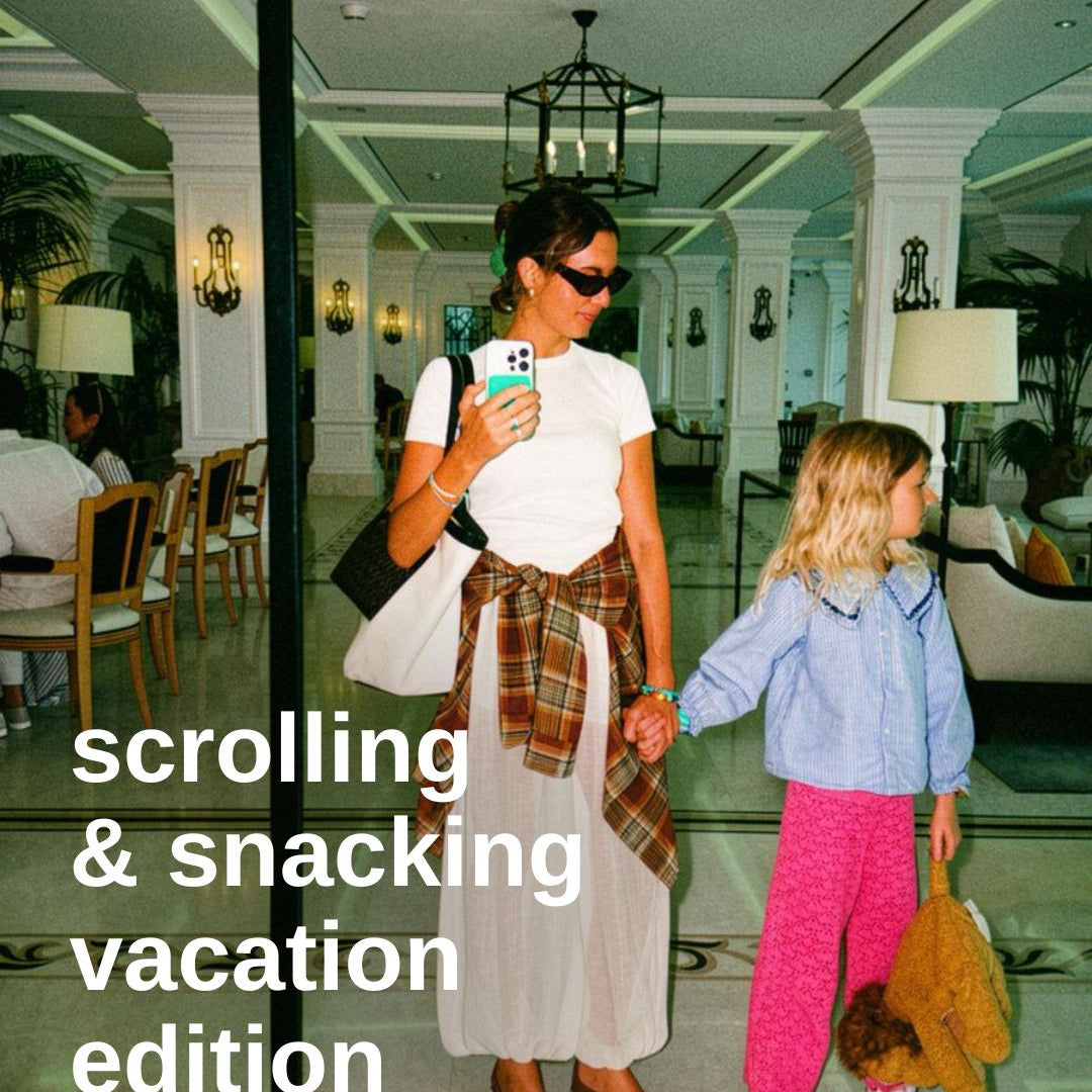 mamala founder rebecca holding her daughters hand at a hotel in france