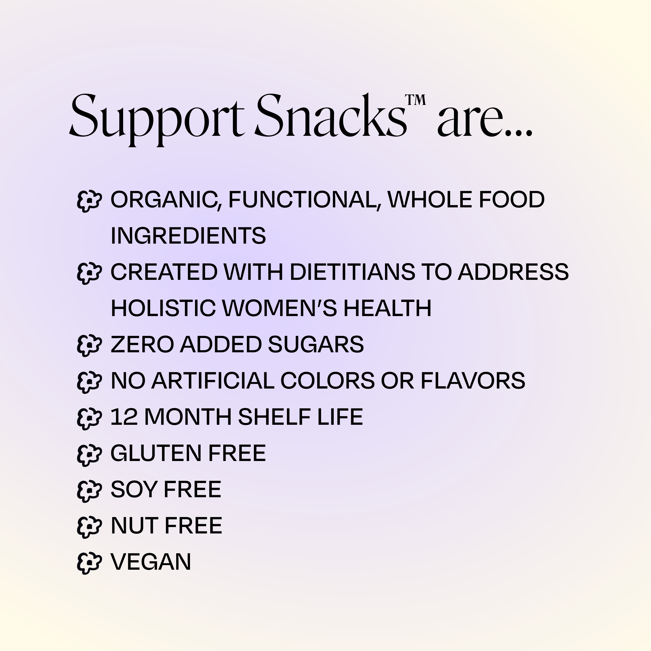 Mamamellow Support Snack™ | Organic, Functional Women's Snack