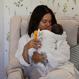 Mamalive pouch beside smoothie – postpartum replenishment and revival