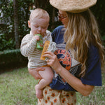 Mamalive pouch beside smoothie – postpartum replenishment and revival