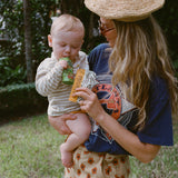 Mamalive pouch beside smoothie – postpartum replenishment and revival